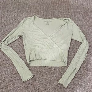 American Eagle Soft and Sexy Cropped Long Sleeve